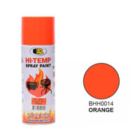 Sơn xịt chịu nhiệt độ cao, sơn pô xe, sơn chống cháy HI TEMP Bosny dung tích 400ml nhiều màu - Thái Lan - No.0014 Cam 200 độ C