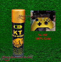 Sơn xịt gia vàng 100 gold nhu No.183 KT gold effect Bosny - Thai Lan