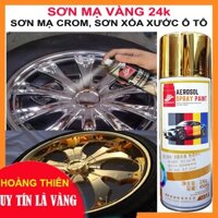 Sơn Xịt Haoshun Mạ Vàng, Mạ chrome Mâm Xe, Sơn Xóa Xước Xe Ô Tô Xe Máy, Đủ Màu Trắng Đen Bạc Đỏ Bóng Mịn Chính Hãng