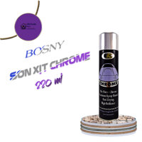Sơn Xịt Mạ Chrome Màu Inox (Crom Bạc Bosny) Dùng Cho Kim Loại, Ô Tô, Xe Máy- Hàng Uy Tín Chất Lượng Chuẩn Công Ty