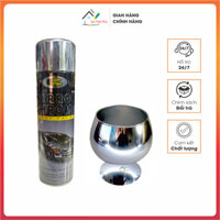 Sơn xịt mạ inox Mirror chrome Bosny (B123) Thái lan.Có hiệu ứng tráng gương dung tích 270ml