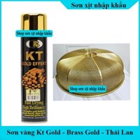 Sơn xịt mạ vàng 18k, 24k bóng cao cấp No.182 Brass Gold  Bosny, sơn ô tô, xe máy, trang trí, dung tích 200ml