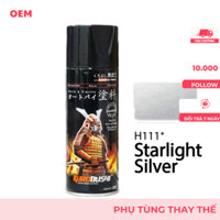 Sơn xịt Màu Bạc Sáng Mã H111* Samurai