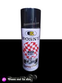 Sơn xịt ô tô, xe máy, xe đạp đủ màu Bosny -Thái Lan - đen bóng 210 - bosny cao cấp