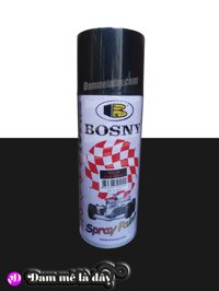 Sơn xịt ô tô, xe máy, xe đạp đủ màu Bosny -Thái Lan - đen mờ nhám 212 - bosny cao cấp