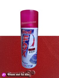 Sơn xịt ô tô, xe máy, xe đạp đủ màu Bosny -Thái Lan - Đỏ nhũ236 - Redfox phổ thông
