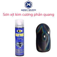 Sơn xịt phản quang bóng trong suốt kim cương Bosny Gutters cao cấp