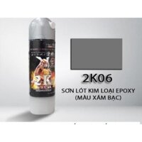 Sơn Xịt Samurai Giàu Gò Vấp - Lót Chống Rỉ Màu Bạc 2K06 ( 400 Ml)