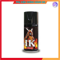 Sơn Xịt Samurai Hiệu Ứng 7 Sắc Cầu Vòng Hologram Mã HG77 sơn trên nền màu đen nhám