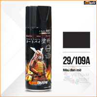 Sơn xịt Samurai Kurobushi - MÀU ĐEN MỜ 109A 400ml
