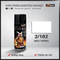 Sơn xịt Samurai Kurobushi - MÀU TRẮNG 102 400ml