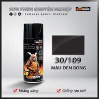 Sơn xịt Samurai Kurobushi - ĐEN BÓNG 109 400ml