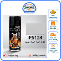 Sơn Xịt SAMURAI - Màu Bạc - Sơn KUROBUSHI PS124 - Chất Sơn Bóng Mịn Bền Màu