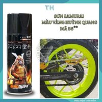 Sơn Xịt Samurai màu vàng huỳnh quang 56 ** chuyên dùng cho xe máychống cháy, chống rạn nứt, vòi xịt chống chảy