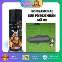 Sơn Xịt Samurai, Sơn pô H2 / H1 (bô) xe máy, Sơn chịu nhiệt màu đen nhám / màu bạc