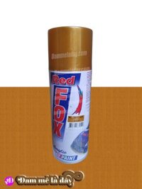 Sơn xịt vàng Gold, Bạc kim loại có nhũ kim tuyết Bosny - Thái Lan - Vàng Gold nhũ 351 - Redfox sơn thường