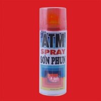 Sơn xịt xe máy ATM A001 màu đỏ candy