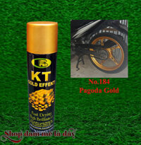 Sơn xịt xi vàng mau pagoda gold nhu KT  No.184 gold effect Bosny - Thai Lan