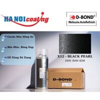 Sơn Xịt Xóa Vết Xước Cho Xe TOYOTA VELOZ Màu ĐEN ÁNH KIM code X12 - BLACK PEARL Chính Hãng D-Bond Chất Lượng Cao