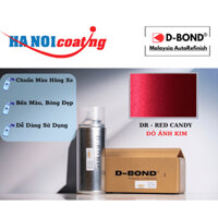 Sơn Xịt Xóa Vết Xước Cho Xe FORD FOCUS Màu ĐỎ ÁNH KIM code DR - RED CANDY Chính Hãng D-Bond Chất Lượng Cao