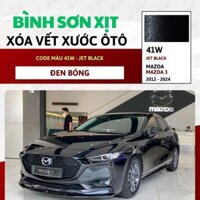 Sơn Xịt Xóa Vết Xước OH PAINT dùng cho xe MAZDA 3 Màu ĐEN BÓNG Code 41W - JET BLACK Cao Cấp