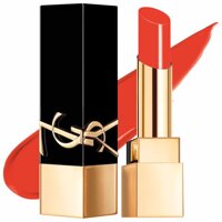 Son YSL 07 Unhibited Flame Màu Đỏ Tươi Ánh Cam