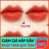 SON YSL 13 ĐỎ CAM BẢN MINI UNBOX (date kéo qua xem ảnh) xịn