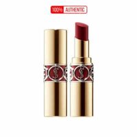 Son YSL Rouge Volupte Shine 80 Chili Tunique Môi Đỏ Gạch Thời Thượng, Rạng Rỡ Tự Nhiên
