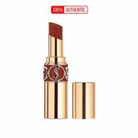 Son YSL Rouge Volupté Shine Oil In Stick 122 Burnt Zellige Màu Nâu Đất Sang Chảnh Căng Mọng Tự Nhiên