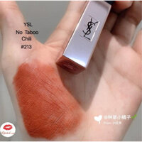 Son YSL Slim Glow matte 213 - Taboo Chili - Đỏ cam gạch - YSL 213