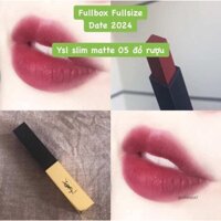 Son YSL slim matte 05 : Đỏ rượu cực tây