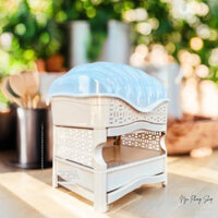 Sóng nắp 2T Sao Sáng 2320. Khay nhựa úp chén dĩa, kèm nắp đậy, có khay hứng nước rất tiện lợi.