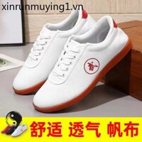 Song Ngư Thái Cực Quyền Võ Thuật Tập Giày Nam Nữ Mới Thể Thao Thi Đấu Trẻ Em Vải Bò Tendon Đế Mềm Giày Chống S