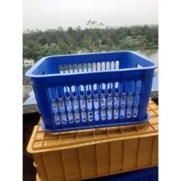 Sóng rỗng 5042 Việt Nhật, Sọt nhựa rỗng, Rổ nhựa công nghiệp, Khay đựng ra củ quả thuỷ hải sản (46x34x24)