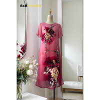 SONNGUYEN Đầm Suông Trung Niên Đầm Suông Giấu Bụng Đầm Tặng Mẹ 36601 | Dài 105cm