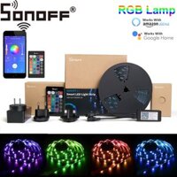 SONOFF L1 Dimmable IP65 2M 5M Smart WiFi RGB LED Strip Light Kit Work With Amazon Alexa Google Home Christmas Decoration