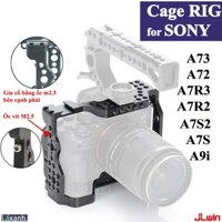 Sony A73 A7R3 A72 A9i | Khung bảo vệ rig cage giá treo phụ kiện máy ảnh Sony A7M3 A73 A7III A7R2 A72 A7M2 A7R3 A7S A7S2