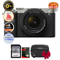 Sony A7C (Chính hãng) (Kèm Kit Lens 28-60mm, Silver, Thẻ Nhớ 64GB + Túi Máy Ảnh)