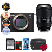 Sony A7C (Chính hãng) (Thẻ Nhớ 64GB + Túi Máy Ảnh + Bộ Vệ Sinh, Kèm Lens Tamron 28-75mm f/2.8 G2, Black)