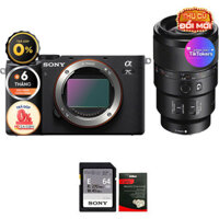 Sony A7C + FE 90mm f/2.8 Macro (Chính hãng) (Thẻ Nhớ 64GB + Dán Màn Hình)