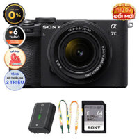 Sony A7C II (Chính hãng) (Kèm Kit Lens 28-60mm, Black, Pin + Thẻ Nhớ 64GB + Dây Đeo)