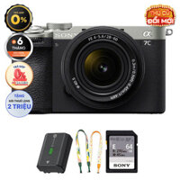 Sony A7C II (Chính hãng) (Kèm Kit Lens 28-60mm, Silver, Pin + Thẻ Nhớ 64GB + Dây Đeo)