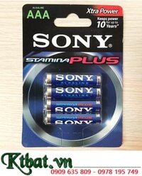 Sony LR03 AM4, Pin AA 1.5v Sony Alkaline Plus LR03 AM4 Extra Power, X.Xứ Indonesia (Vỉ 4viên)