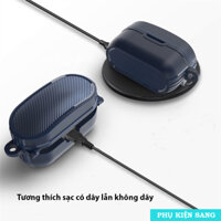 Sony WF-1000XM4 - Ốp carbon phay xước chống sốc kèm móc kim loại