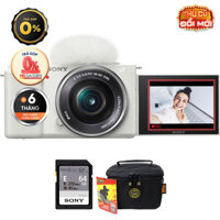 Sony ZV-E10 (Chính hãng) (Kèm Kit Lens 16-50mm, White, Thẻ Nhớ 64GB + Túi Máy Ảnh)