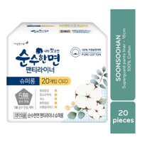 Soonsohanmyeon Băng Vệ Sinh Soonsohanmyeon Mặt Bông Hằng Ngày 18cm 20 Miếng