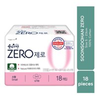 Soonsohanmyeon Băng Vệ Sinh Soonsohanmyeon Zero Mặt Bông Siêu Mỏng Cánh 23cm 18 Miếng