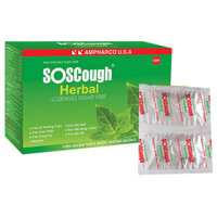 SOSCough Herbal Lozenges Sugar Free hỗ trợ bổ phế, làm ấm đường hô hấp