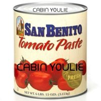 Sốt Cà Chua Sanbenito Hộp 3.15kg C à C hua Xay Nhuyễn Tomato Paste America