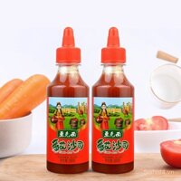 Sốt cà chua Yakesi, bột cà chua, chai nhỏ bóp 280g, đóng chai, sốt bánh kếp, burger, pizza, miễn phí vận chuyển